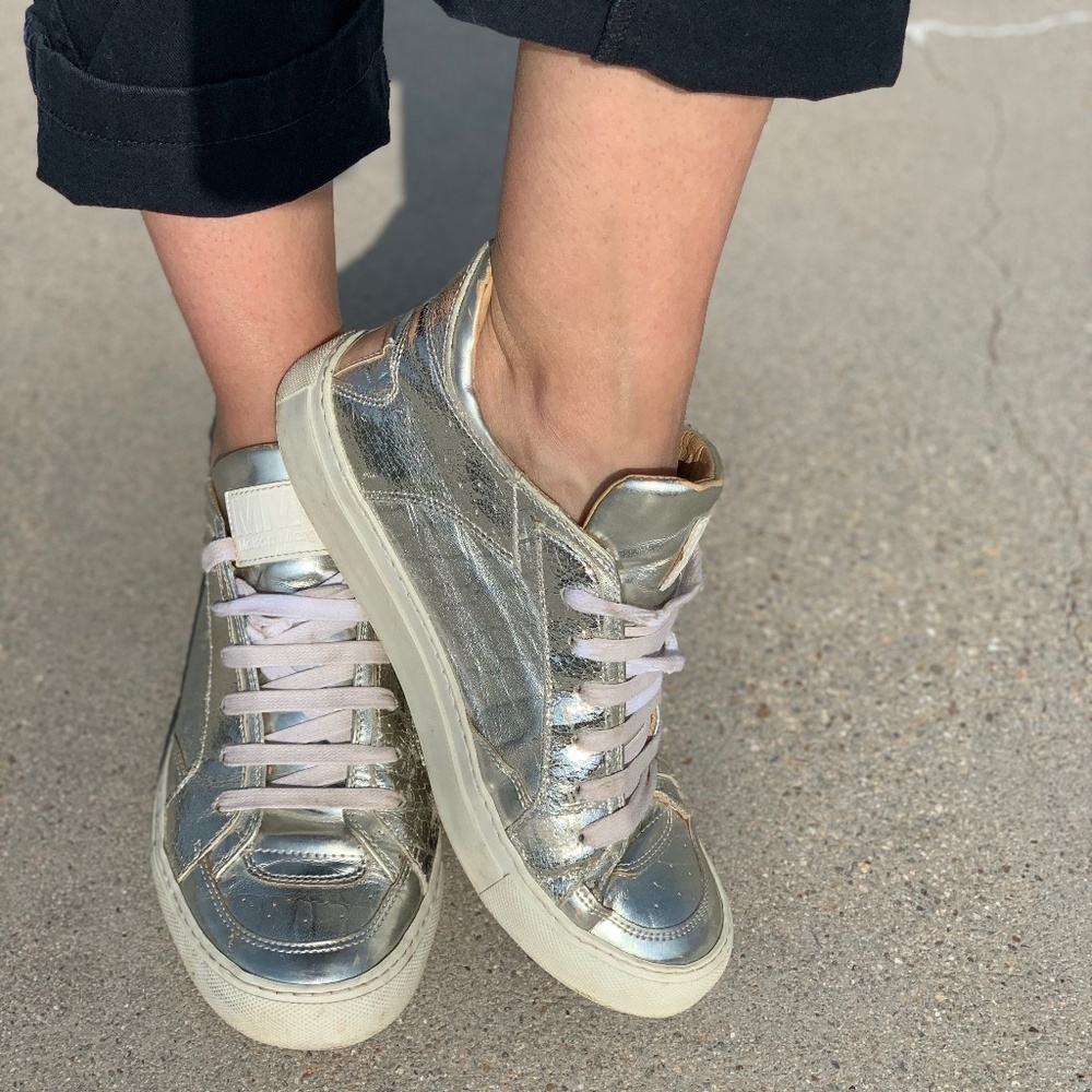 MM6 Maison Margiela Silver Sneakers